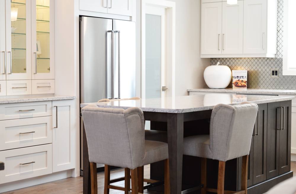 Modern kitchen island interior